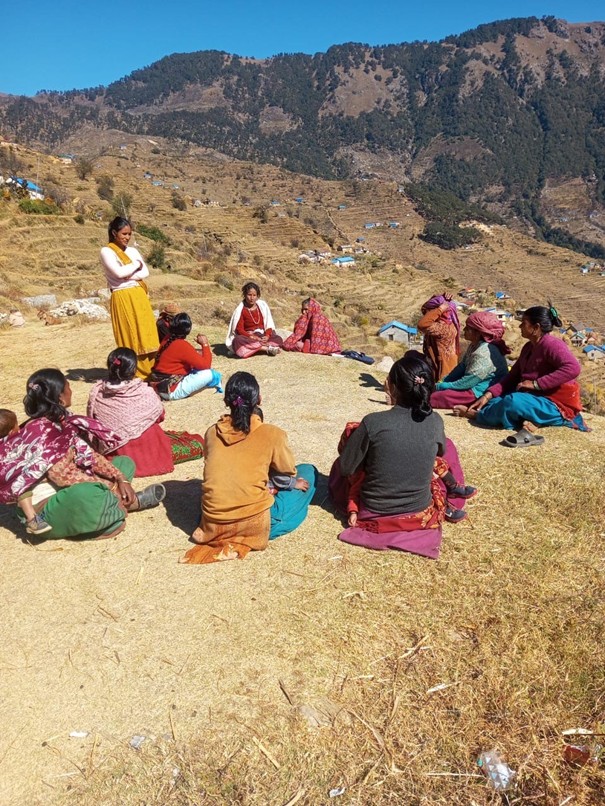 Figure 7: Sensibilisation sessions on hygiènes and menstruation cycles